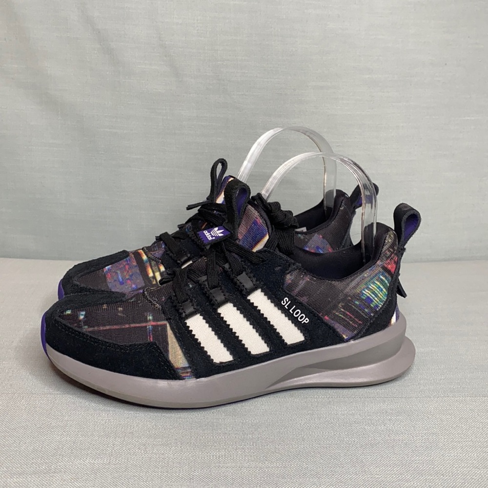 Adidas SL LOOP Rare Black and Multicolor Art Shoe